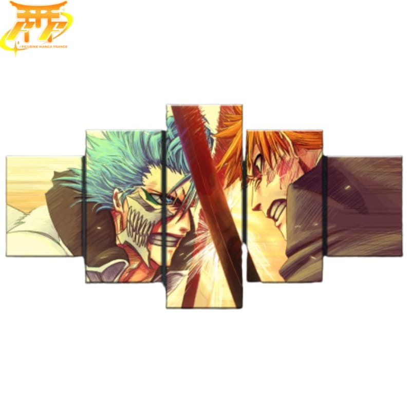 Ichigo vs Grimmjow Ingelijste Print - Bleach™