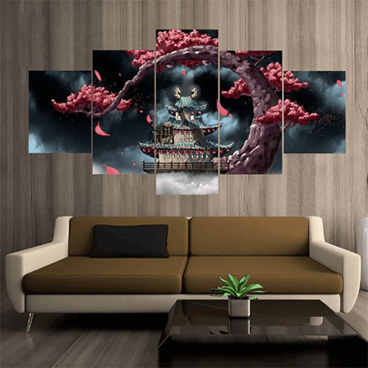Île de Wano Kuni Ingelijste Print - One Piece™