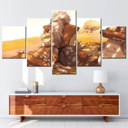 Jiraya & Naruto Ingelijste Print - Naruto Shippuden™