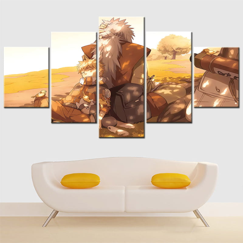 Jiraya & Naruto Ingelijste Print - Naruto Shippuden™