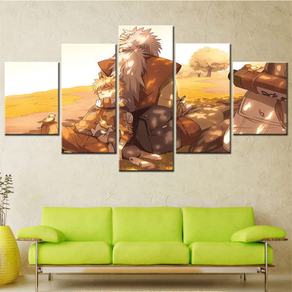 Jiraya & Naruto Ingelijste Print - Naruto Shippuden™