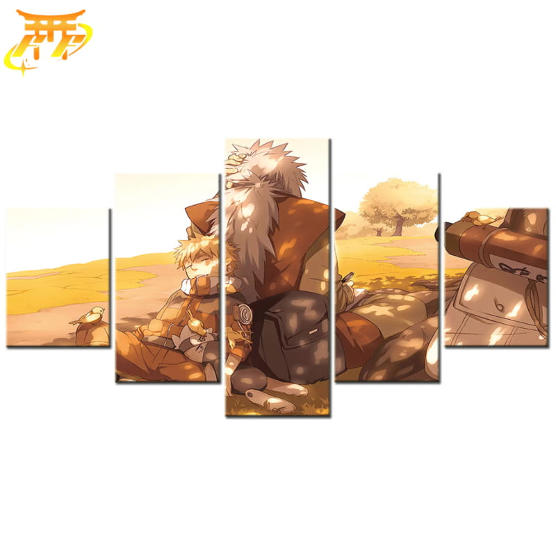 Jiraya & Naruto Ingelijste Print - Naruto Shippuden™