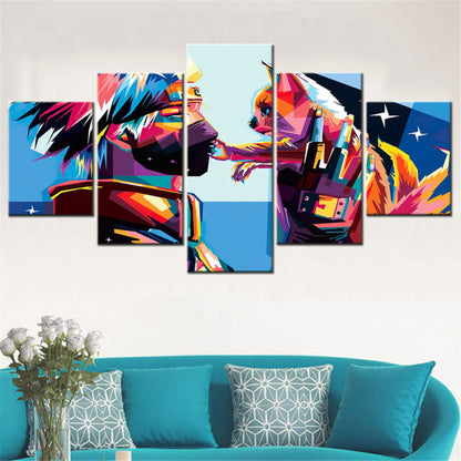 Kakashi x Kurama Pop Art Ingelijste Print - Naruto Shippuden™