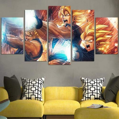Kamehameha Père Fils Ingelijste Print - Dragon Ball Z™