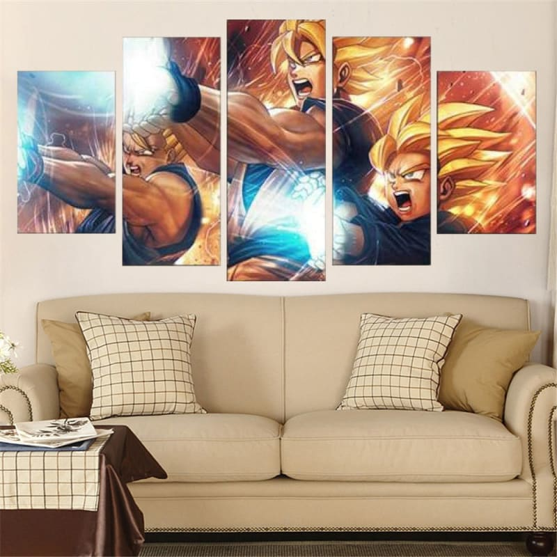Kamehameha Père Fils Ingelijste Print - Dragon Ball Z™