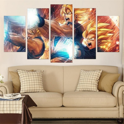 Kamehameha Père Fils Ingelijste Print - Dragon Ball Z™