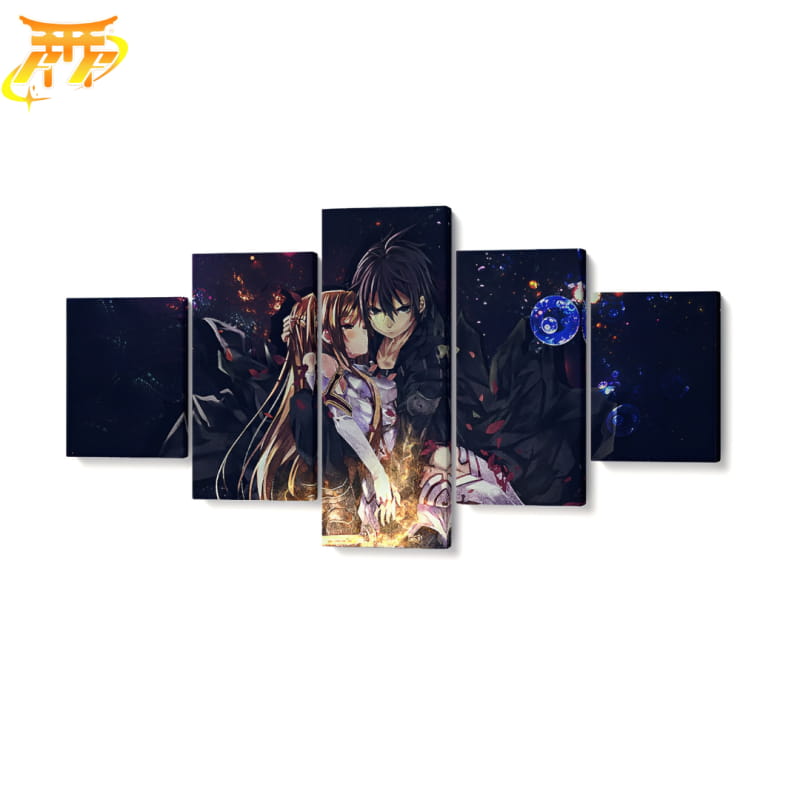 Kirito & Asuna Ingelijste Print - Sword Art Online™