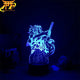 Kokushibo (1e Maandemoon) LED Lamp - Demon Slayer™