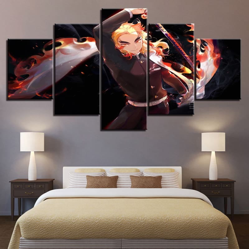Kyojuro Rengoku Ingelijste Print - Demon Slayer™