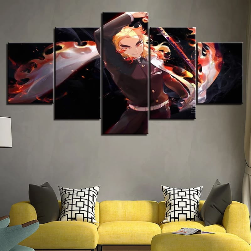 Kyojuro Rengoku Ingelijste Print - Demon Slayer™