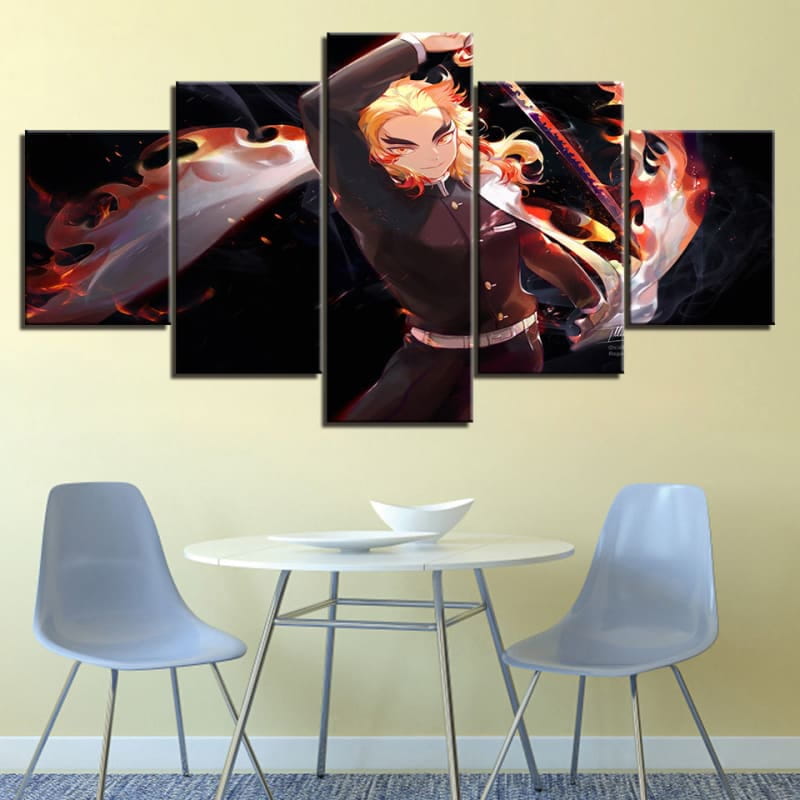 Kyojuro Rengoku Ingelijste Print - Demon Slayer™