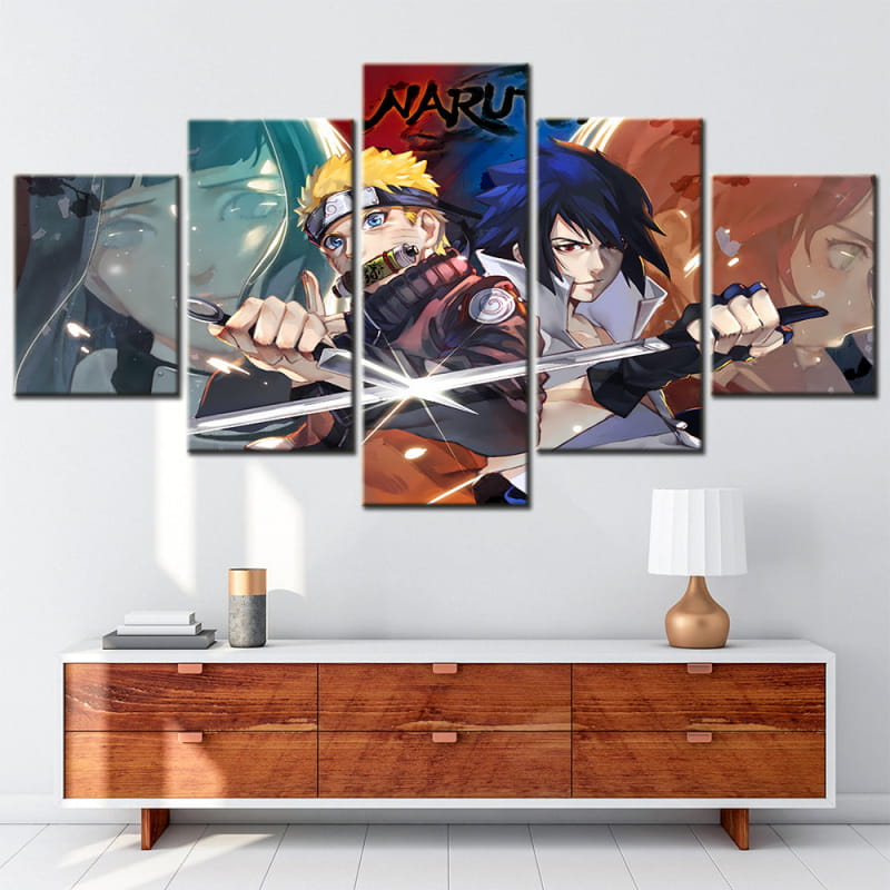 Les Lames de la Détermination Ingelijste Print - Naruto Shippuden™