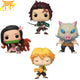 Lot 4 POP Figuren Tanjiro, Zenitsu, Nezuko en Inosuke - Demon Slayer™