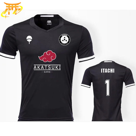Maillot de Foot Itachi Uchiwa Noir - Naruto Shippuden™
