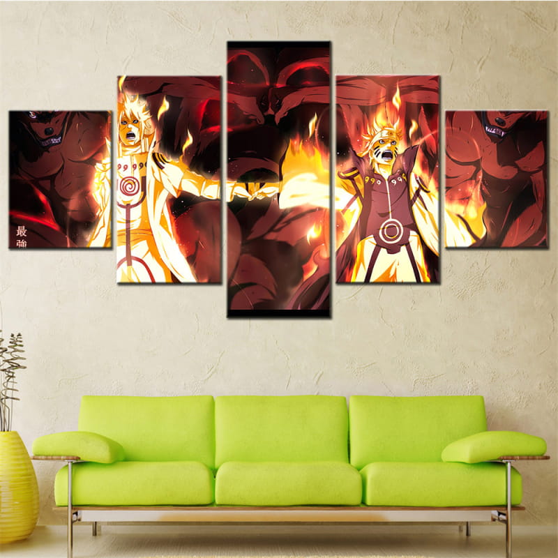 Minato & Naruto Ingelijste Print - Naruto Shippuden™