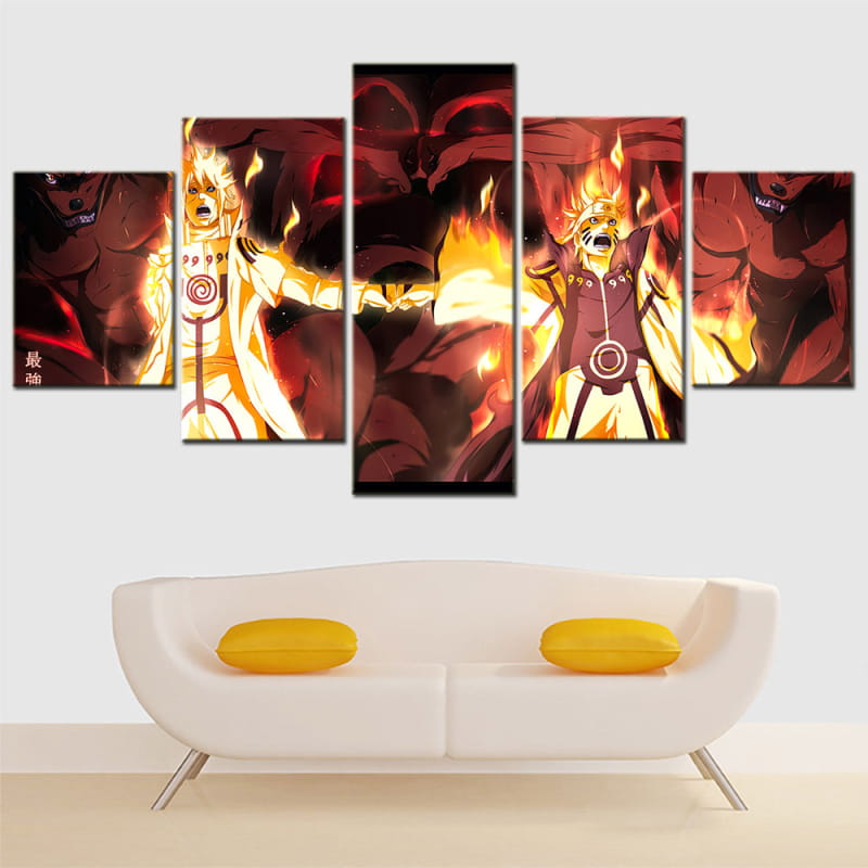 Minato & Naruto Ingelijste Print - Naruto Shippuden™
