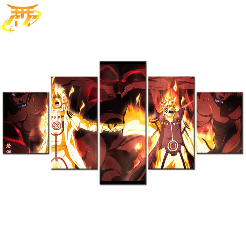 Minato & Naruto Ingelijste Print - Naruto Shippuden™