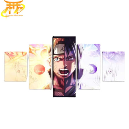 Naruto et Sasuke Ingelijste Print - Naruto Shippuden™