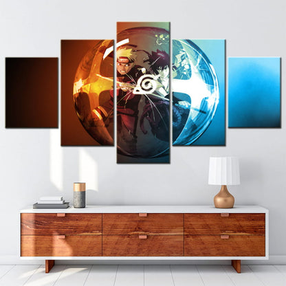 Naruto & Sasuke Le Choc des Elus Ingelijste Print - Naruto Shippuden™