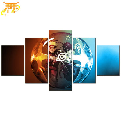 Naruto & Sasuke Le Choc des Elus Ingelijste Print - Naruto Shippuden™