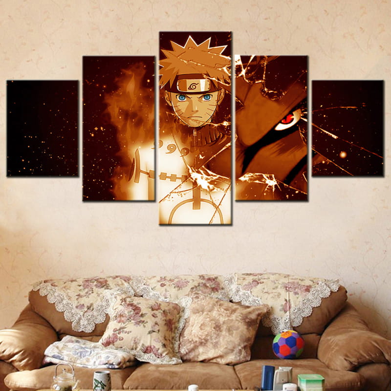 Naruto x Kurama Ingelijste Print - Naruto Shippuden™