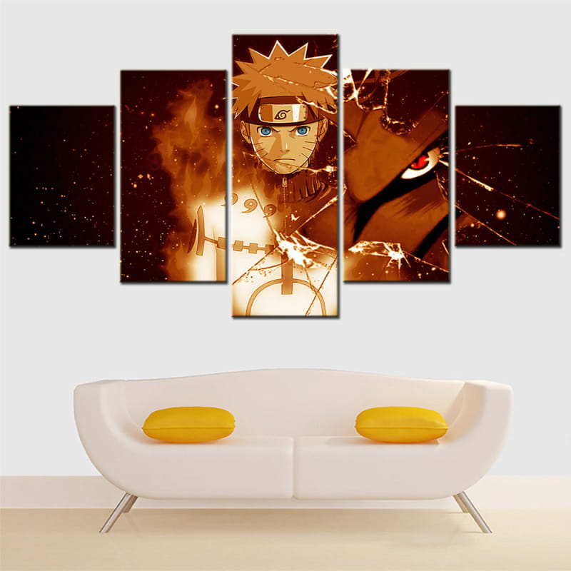 Naruto x Kurama Ingelijste Print - Naruto Shippuden™
