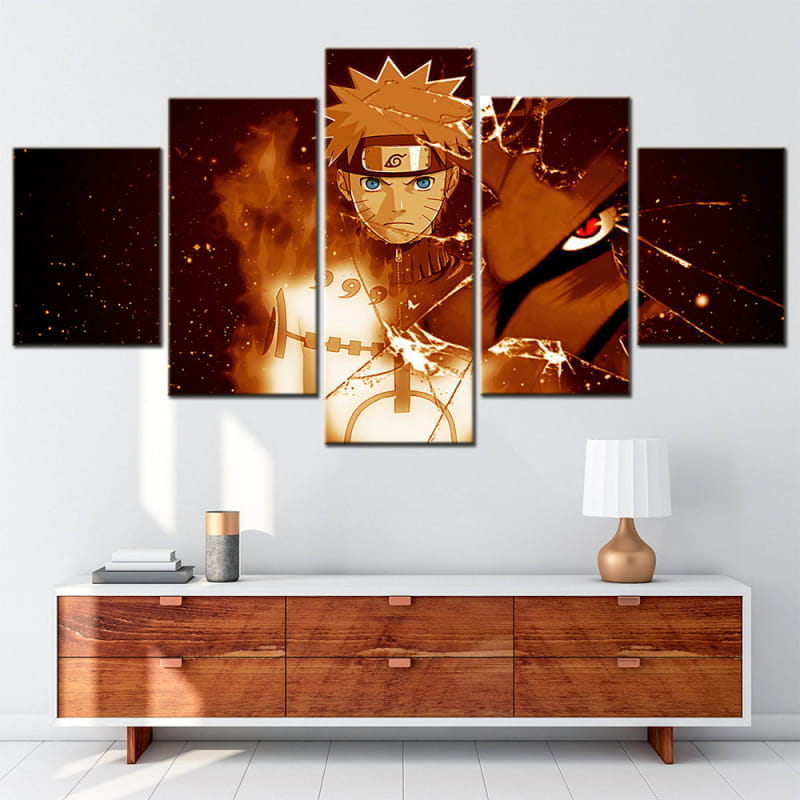 Naruto x Kurama Ingelijste Print - Naruto Shippuden™