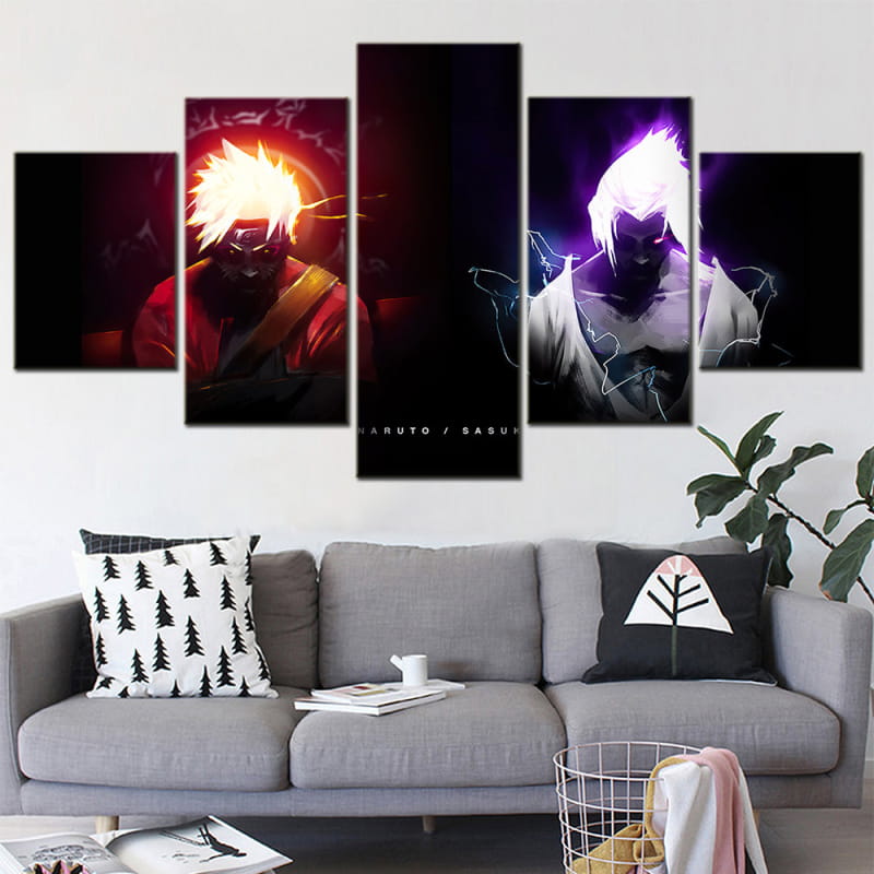 Naruto x Sasuke Rivaux Éternels Ingelijste Print - Naruto Shippuden™