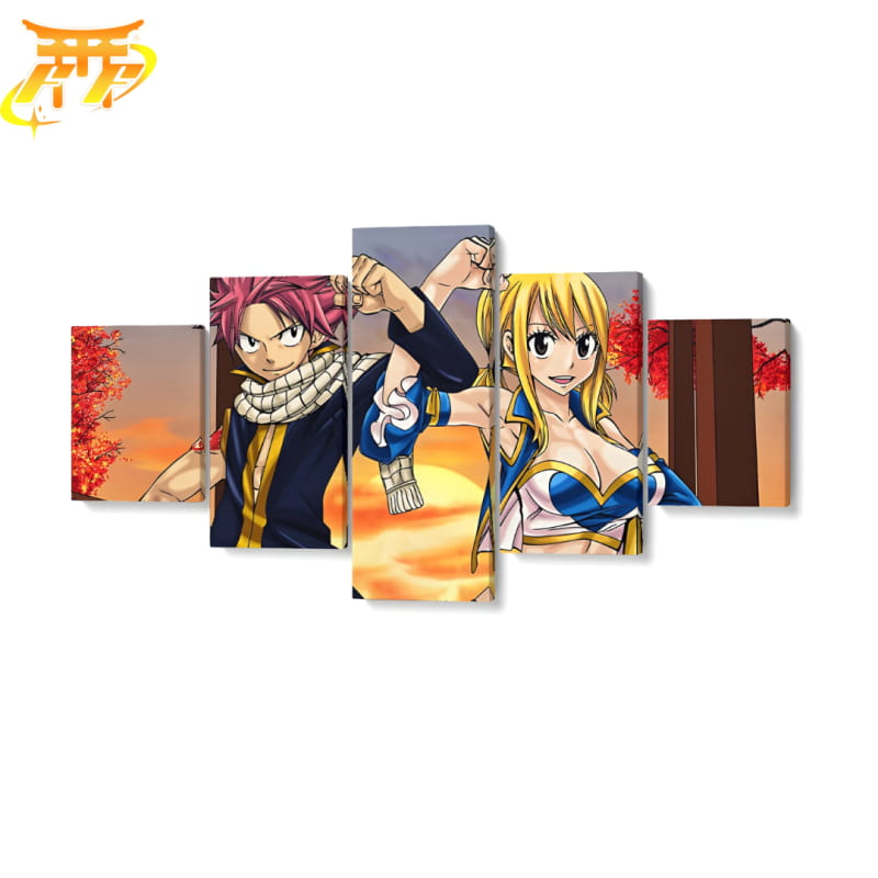 Natsu x Lucy Ingelijste Print - Fairy Tail™