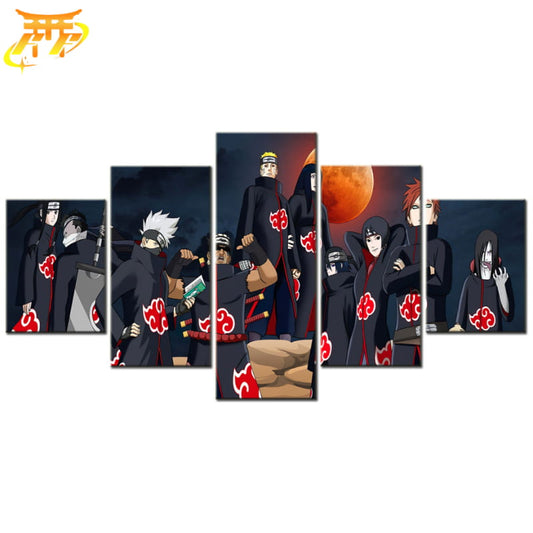 Ninjas Tenue Akatsuki Ingelijste Print - Naruto Shippuden™