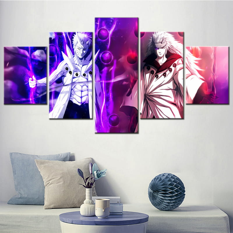 Obito x Madara Rikudo Sennin Ingelijste Print - Naruto Shippuden™