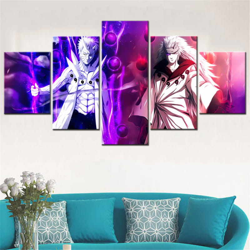 Obito x Madara Rikudo Sennin Ingelijste Print - Naruto Shippuden™