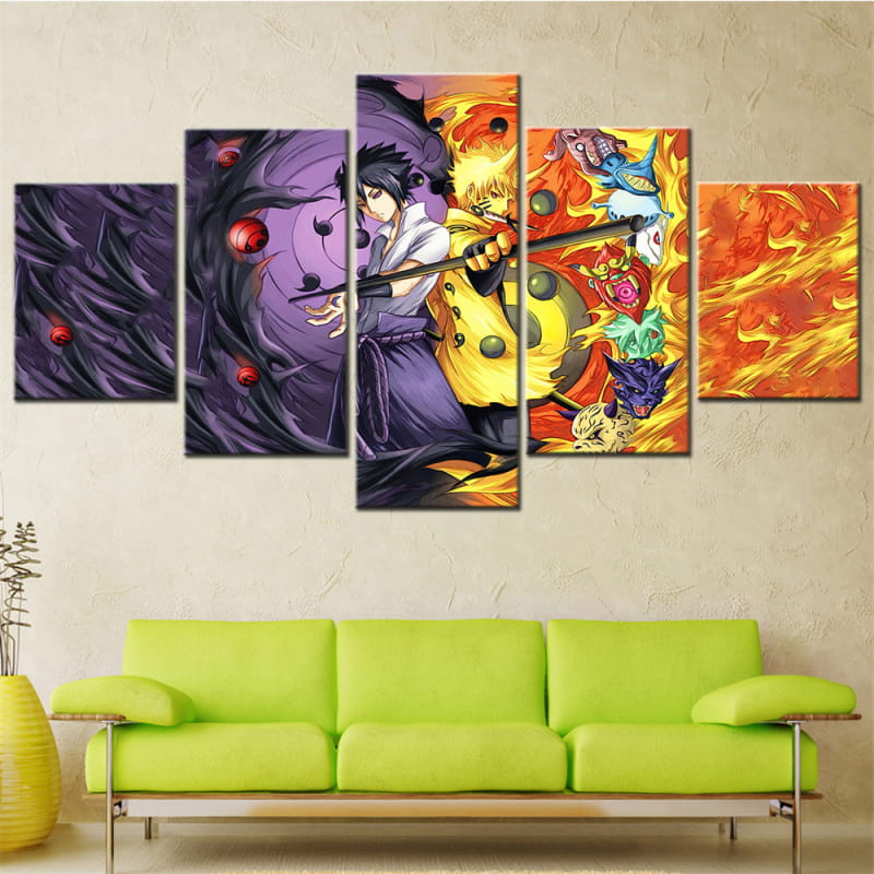 Sasuke et Naruto Ermite Rikudo Ingelijste Print - Naruto Shippuden™