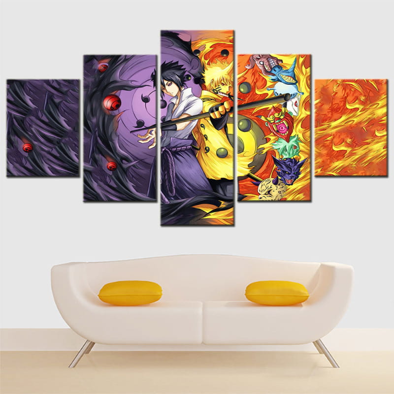 Sasuke et Naruto Ermite Rikudo Ingelijste Print - Naruto Shippuden™