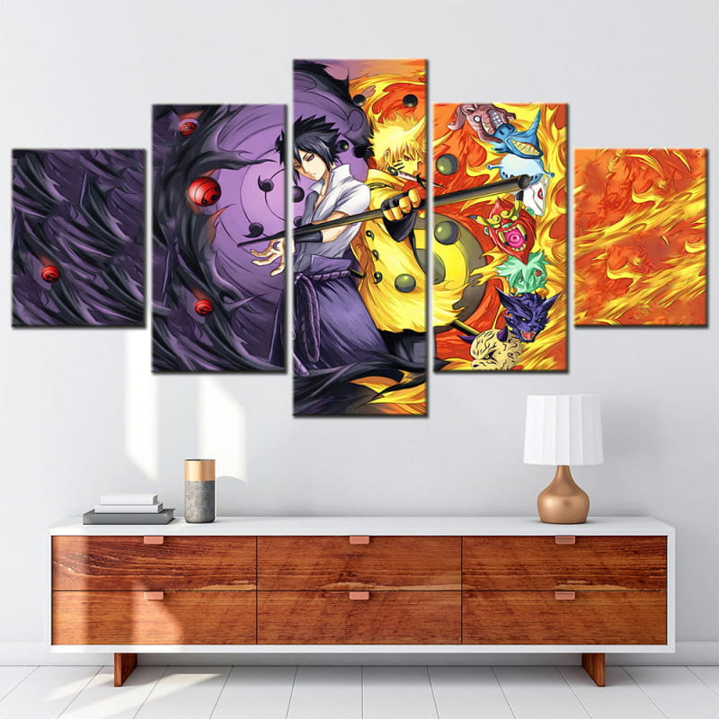 Sasuke et Naruto Ermite Rikudo Ingelijste Print - Naruto Shippuden™