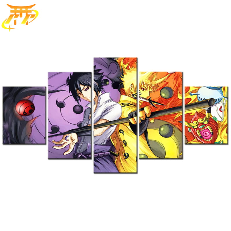 Sasuke et Naruto Ermite Rikudo Ingelijste Print - Naruto Shippuden™
