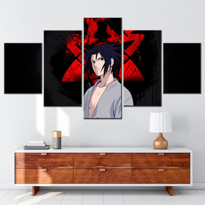 Sasuke Eternel Mangekyo Sharingan Ingelijste Print - Naruto Shippuden™