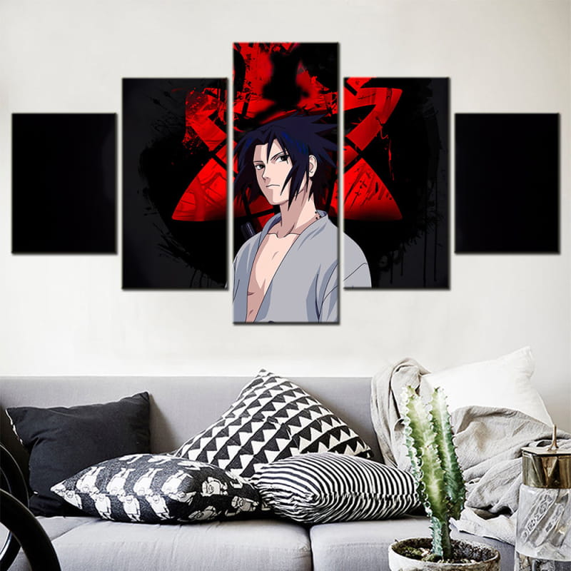 Sasuke Eternel Mangekyo Sharingan Ingelijste Print - Naruto Shippuden™