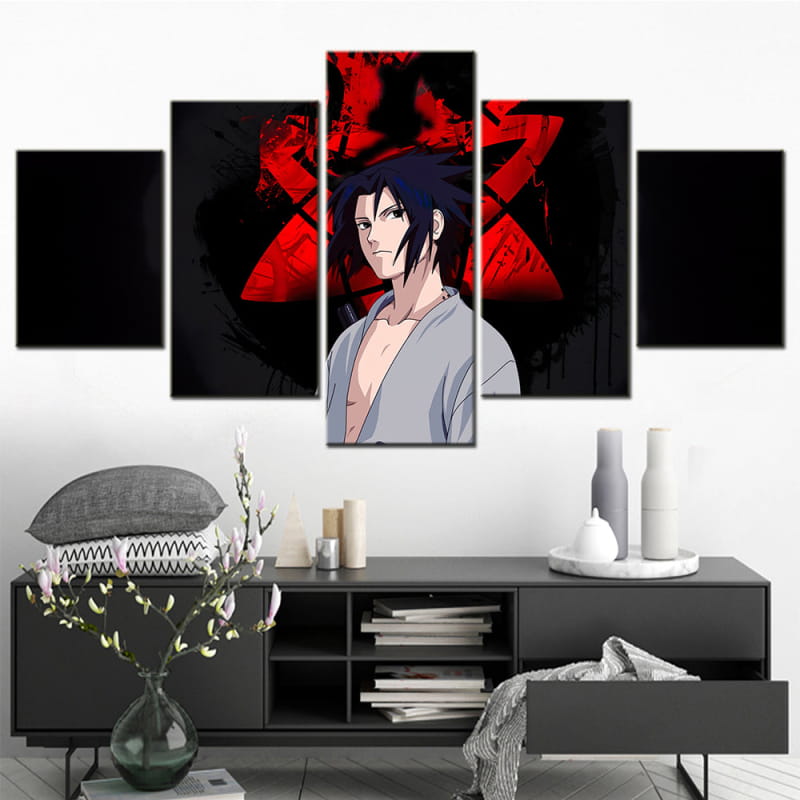 Sasuke Eternel Mangekyo Sharingan Ingelijste Print - Naruto Shippuden™