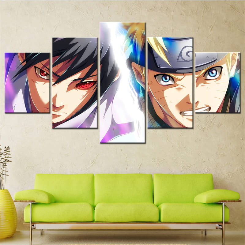Sasuke & Naruto Duel des Destinées Ingelijste Print - Naruto Shippuden™