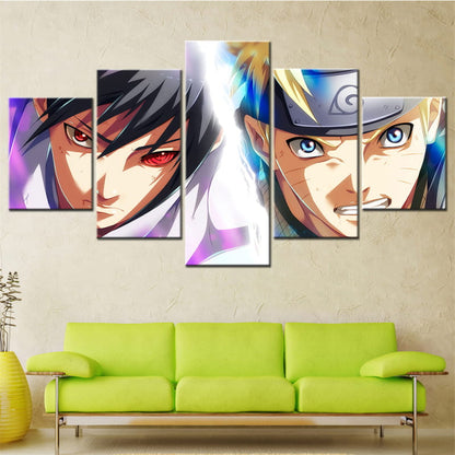 Sasuke & Naruto Duel des Destinées Ingelijste Print - Naruto Shippuden™