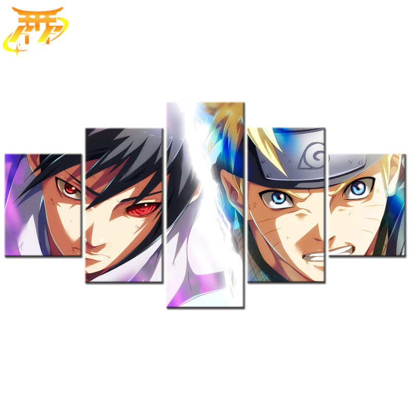 Sasuke & Naruto Duel des Destinées Ingelijste Print - Naruto Shippuden™