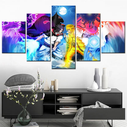 Sasuke vs Naruto Ingelijste Print - Naruto Shippuden™