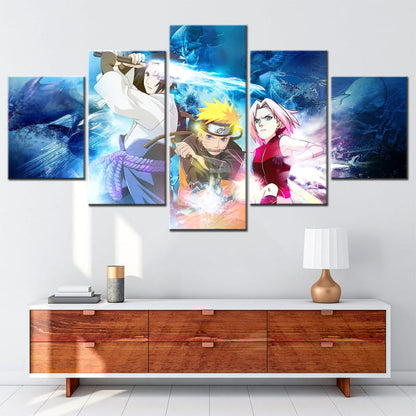 Sasuke x Naruto x Sakura Ingelijste Print - Naruto Shippuden™