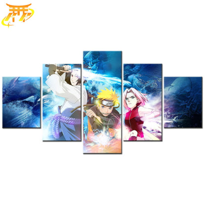 Sasuke x Naruto x Sakura Ingelijste Print - Naruto Shippuden™