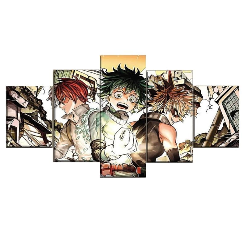 Shoto, Izuku et Bakugo Ingelijste Print - My Hero Academia™