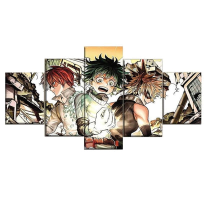 Shoto, Izuku et Bakugo Ingelijste Print - My Hero Academia™