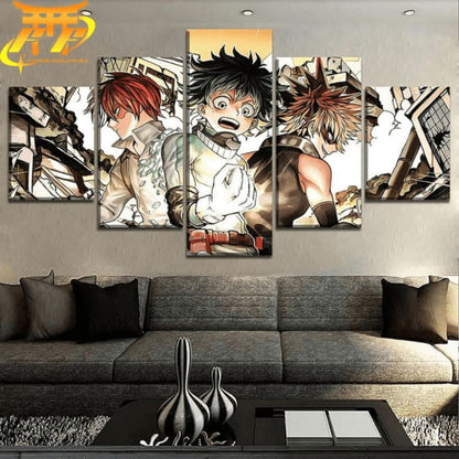 Shoto, Izuku et Bakugo Ingelijste Print - My Hero Academia™