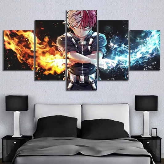 Shoto Todoroki Ingelijste Print - My Hero Academia™