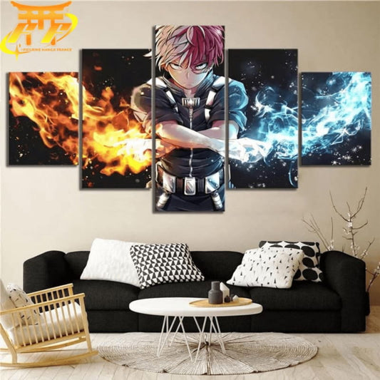 Shoto Todoroki Ingelijste Print - My Hero Academia™